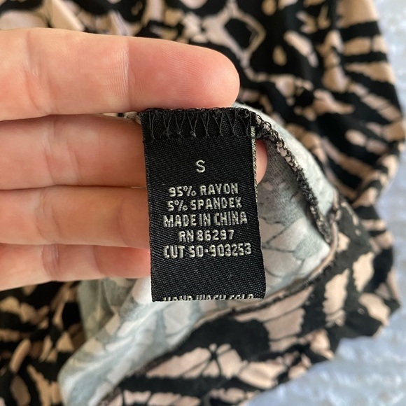 BCBG Black and Tan dress size Small Midi Mini - Picture 6 of 10